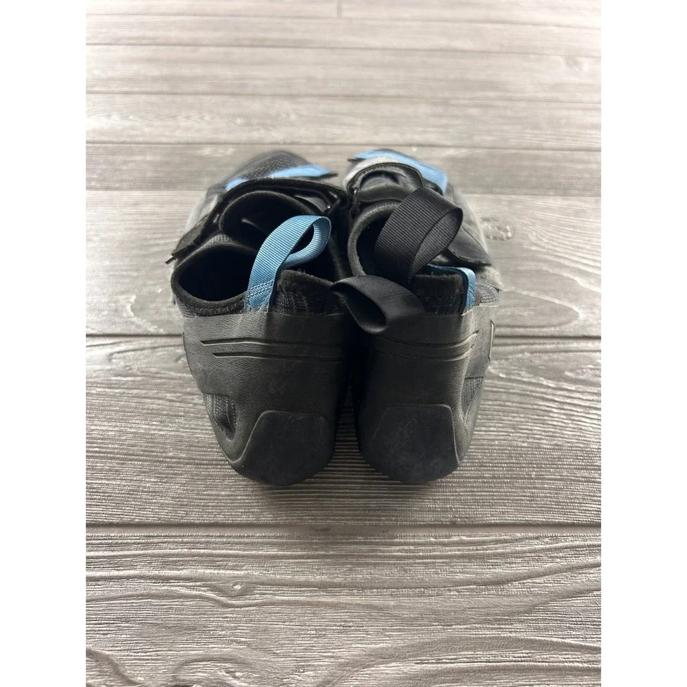 Black Diamond Momentum Climbing Shoes Mens 11 Womens 12 Black Gray Blue Velcro